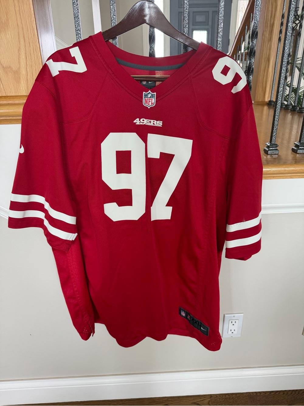 Nike Red San Francisco 49ers #97 Men's Jersey